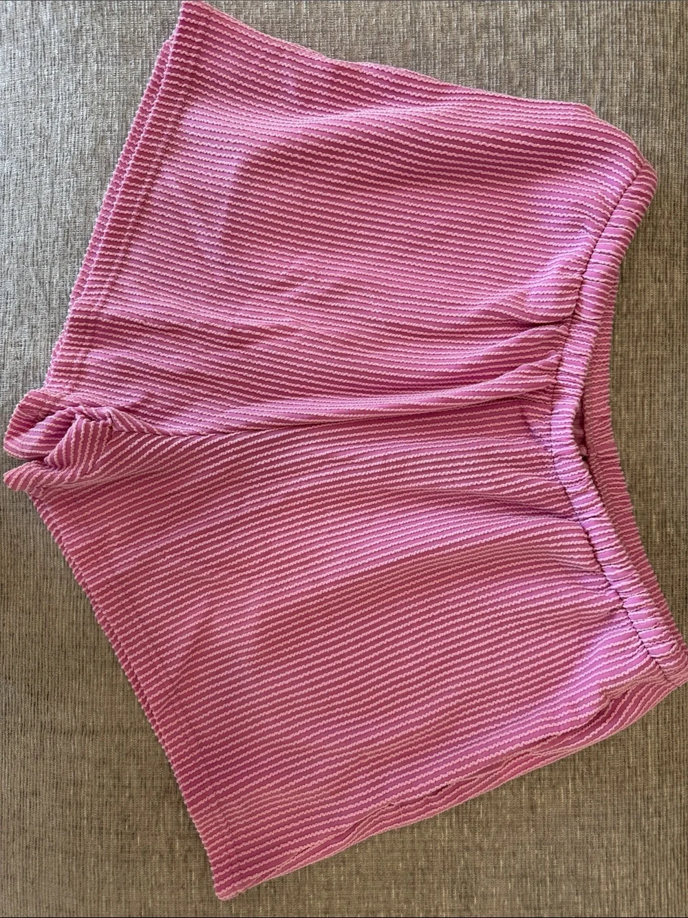 Pink ribbed matching set